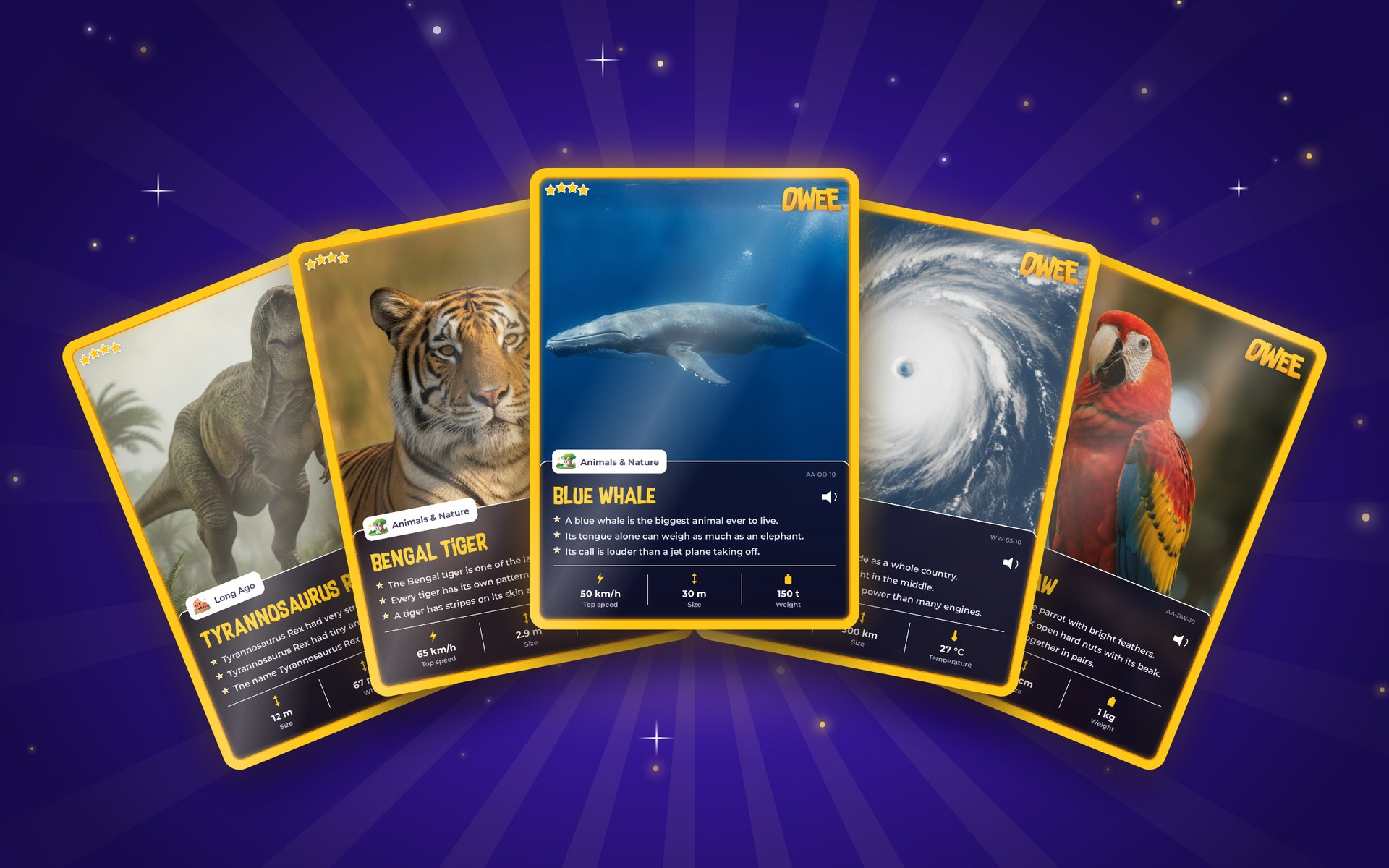 Legendary Curiosity Cards, the rarest of 556 collectable rewards
